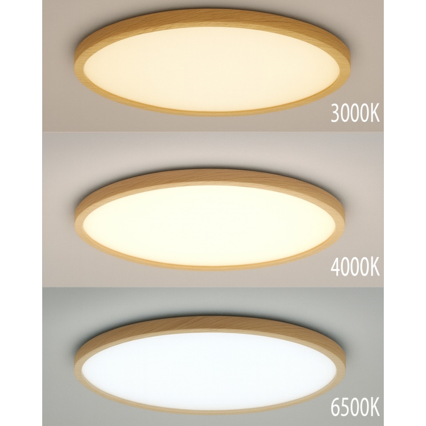 LED-Deckenleuchte LED/24W/230V 3000/4000/6500K Ø 30 cm beige