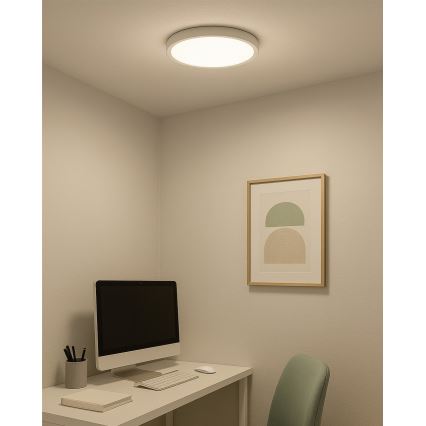 LED-Deckenleuchte LED/24W/230V 3000/4000/6500K Ø 30 cm weiß