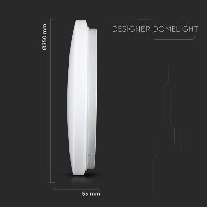 LED Deckenleuchte LED/24W/230V 35cm 3000K/4000K/6400K milchig