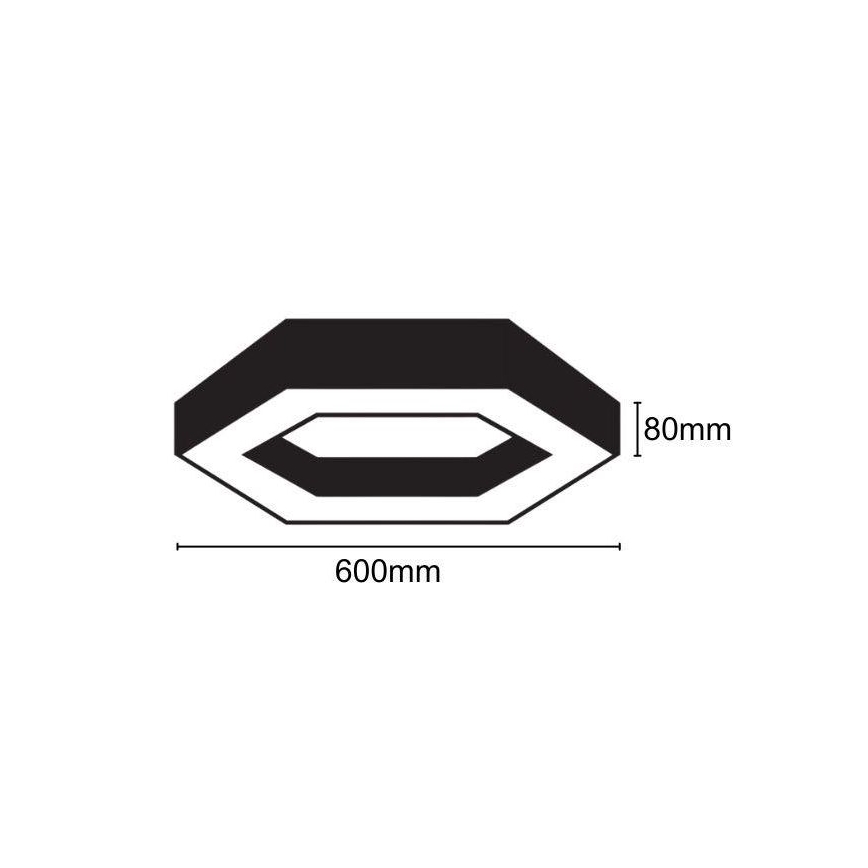 LED-Deckenleuchte LED/28W/230V 4000K d 60 cm