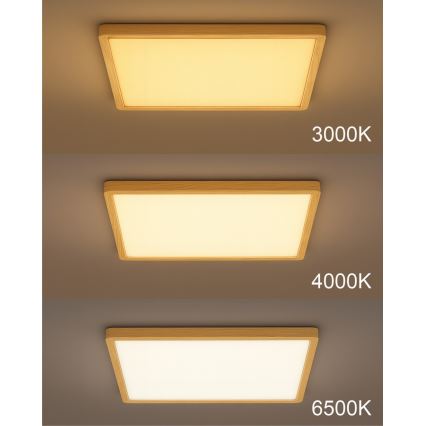 LED-Deckenleuchte LED/32W/230V 3000/4000/6500K 40x40 cm beige