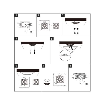 LED-Deckenleuchte LED/32W/230V 3000/4000/6500K 40x40 cm weiß