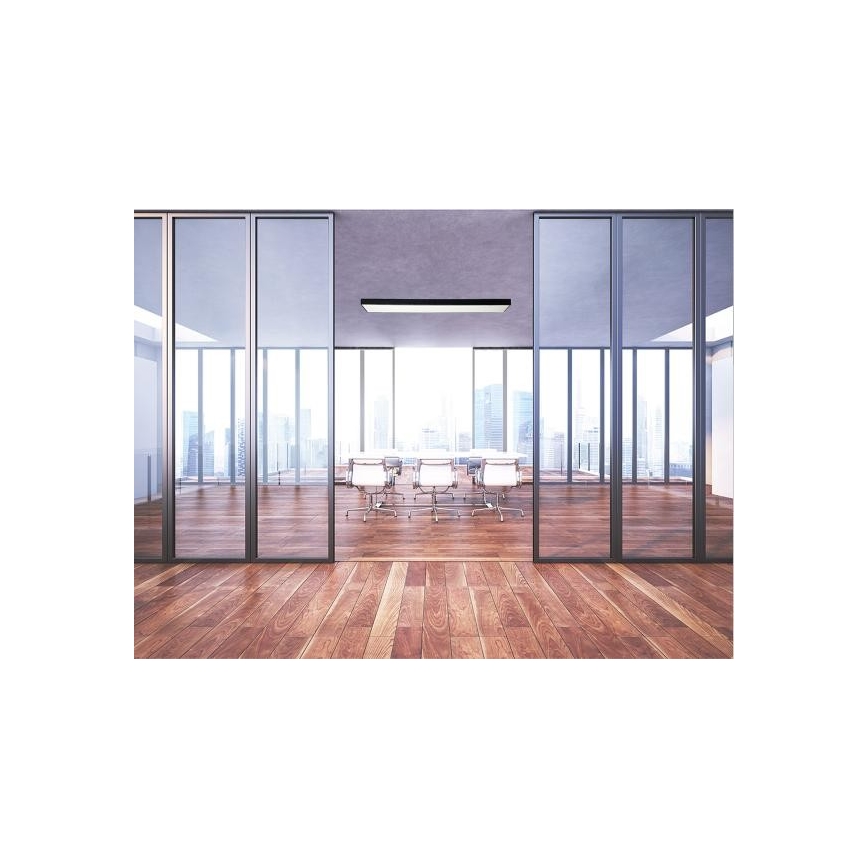 LED-Deckenleuchte LED/32W/230V 4000K 120x13 cm schwarz