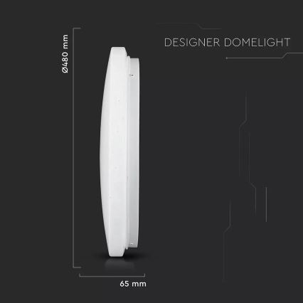 LED-Deckenleuchte LED/36W/230V d. 48 cm 3000/4000/6400K milchfarbig