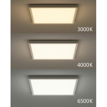 LED-Deckenleuchte LED/40W/230V 3000/4000/6500K 50x50 cm weiß