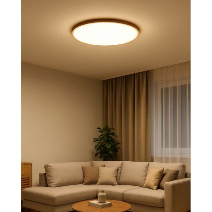 LED-Deckenleuchte LED/40W/230V 3000/4000/6500K Ø 50 cm beige