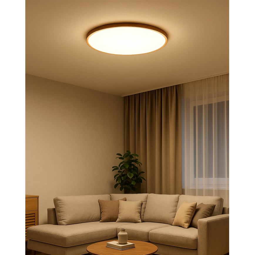 LED-Deckenleuchte LED/40W/230V 3000/4000/6500K Ø 50 cm beige