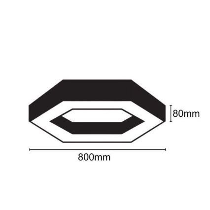 LED-Deckenleuchte LED/40W/230V 4000K d 80 cm