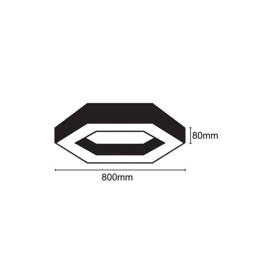 LED-Deckenleuchte LED/40W/230V 4000K d 80 cm