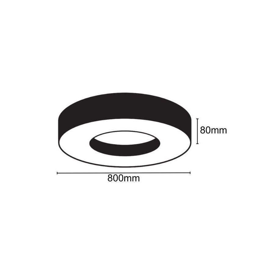 LED-Deckenleuchte LED/40W/230V 4000K d 80 cm