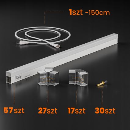 LED-Deckenleuchte HEXAGON LED/456W/85-265V 6500K 522x298 cm CRI 90 IP54 weiß