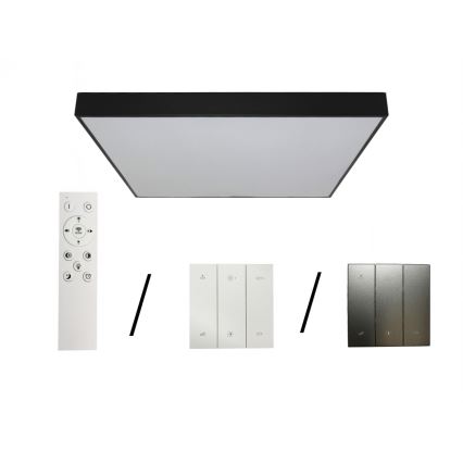 LED-Deckenleuchte LED/480W/230V 3000/4000/6500K 120x120 cm schwarz