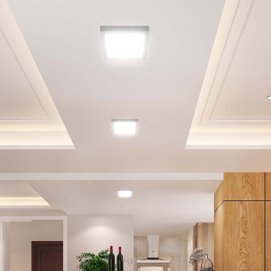 LED-Deckenleuchte LED/6W/230V 4000K 12x12 cm weiß