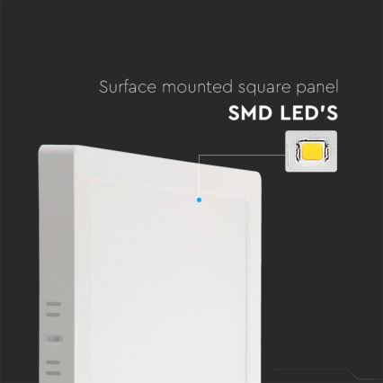 LED-Deckenleuchte LED/6W/230V 4000K 12x12 cm weiß