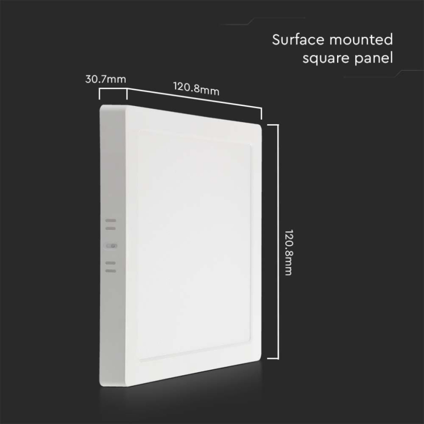 LED-Deckenleuchte LED/6W/230V 4000K 12x12 cm weiß