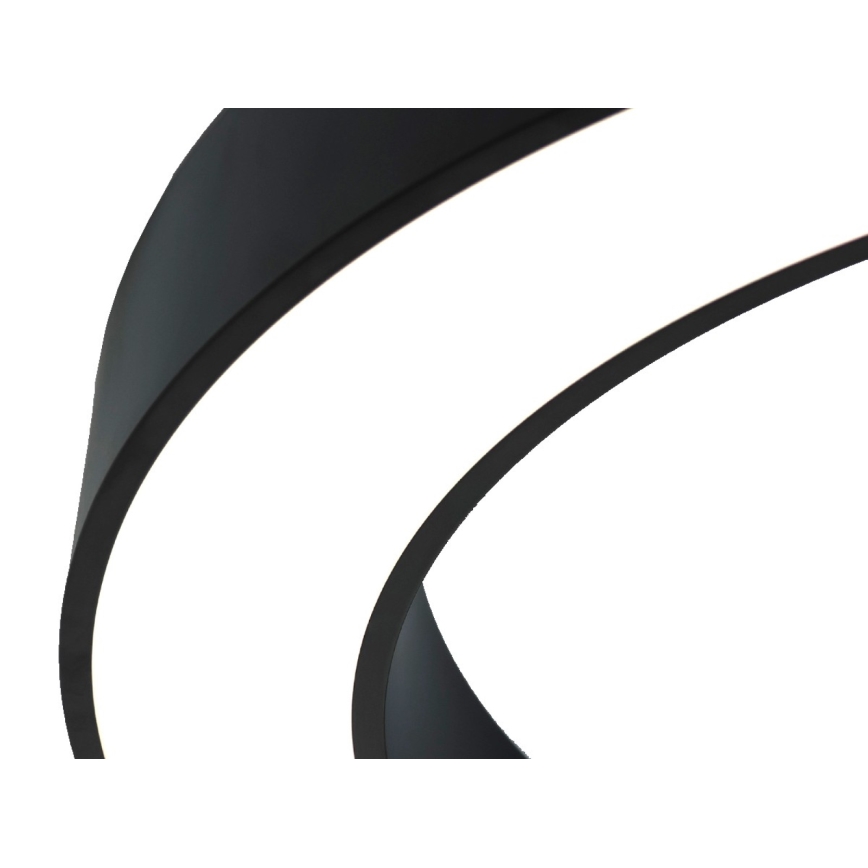 LED-Deckenleuchte LED/80W/230V 3000/4000/6500K Ø 80 cm schwarz