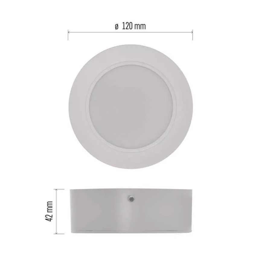 LED Deckenleuchte LED/9W/230V Durchschn. 12 cm weiß
