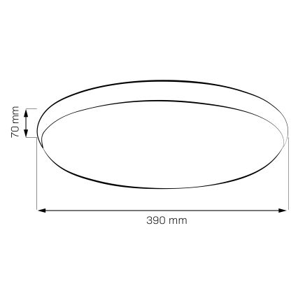 LED-Deckenleuchte LIBRA LED/24W/230V 4000 K Ø 39 cm Gold
