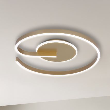 LED-Deckenleuchte LORENZO LED/22W/230V Ø 50 cm goldfarben