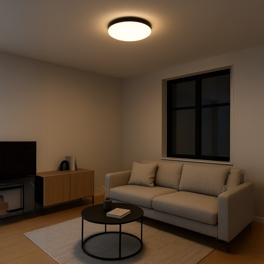 LED-Deckenleuchte MAYA LED/36W/230V Ø 50 cm schwarz