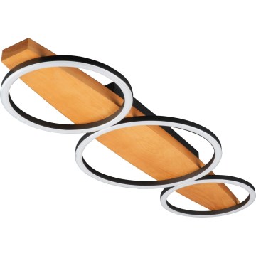 LED Deckenleuchte MELISA LED/28W/230V 26,5x70 cm Kiefer