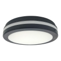 LED-Deckenleuchte mit Bewegungsmelder, 20 W, 230 V, 3000/4000/6500 K, Ø 230 cm, IP54, anthrazit