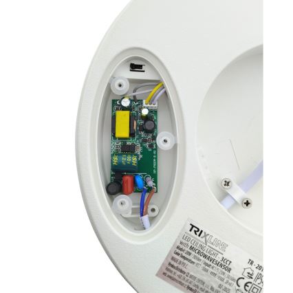 LED-Deckenleuchte mit Bewegungsmelder LED/20W/230V 3000/4000/6500K Ø 230 cm IP54 grau