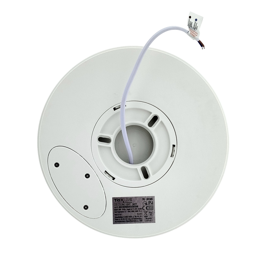 LED-Deckenleuchte mit Bewegungsmelder LED/20W/230V 3000/4000/6500K Ø 230 cm IP54 grau