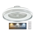 LED-Deckenleuchte mit Ventilator LED/45W/230V 3000/4000/6500K grau + Fernbedienung