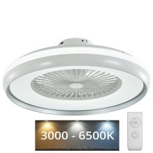 LED-Deckenleuchte mit Ventilator LED/45W/230V 3000/4000/6500K grau + Fernbedienung