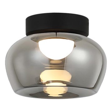 LED-Deckenleuchte NADIA LED/9W/230V Ø 16 cm rauchgrau/schwarz