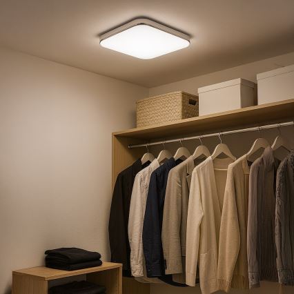 LED-Deckenleuchte NEMO LED/36W/230V 50x50 cm glänzender Chrom