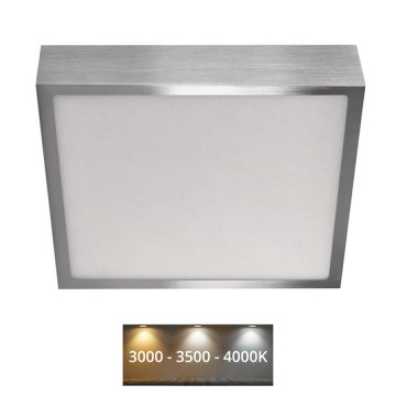 LED-Deckenleuchte NEXXO LED/21W/230 3000/3500/4000K 22,5x22,5 cm matt Chrom