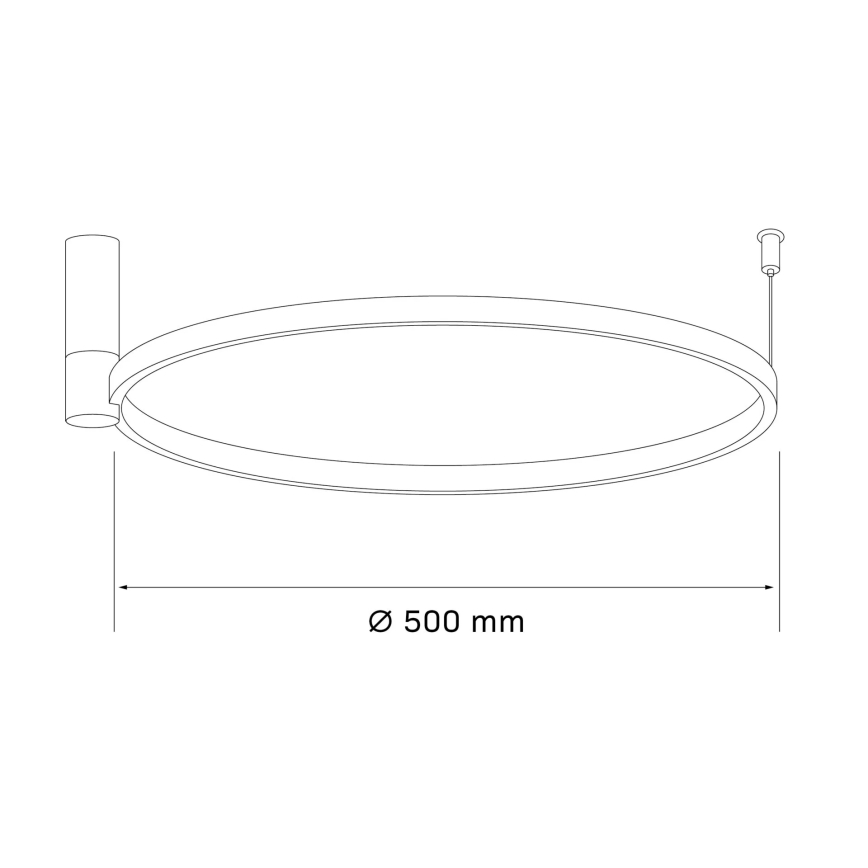 LED-Deckenleuchte NOEMI LED/20W/230V 4000K d 50 cm matt Chrom