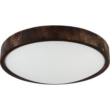 LED-Deckenleuchte OAK SLIM LED/36W/230V 4000K Ø 37 cm Eiche/dunkelbraun