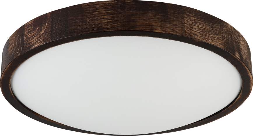 LED-Deckenleuchte OAK SLIM LED/36W/230V 4000K Ø 37 cm Eiche/dunkelbraun