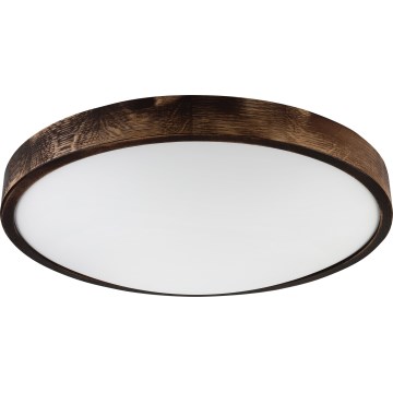 LED-Deckenleuchte OAK SLIM LED/36W/230V 4000K Ø 47 cm Eiche/dunkelbraun