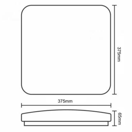 Dimmbare LED-Deckenleuchte OPAL LED/36W/230V 3000-6500K + Fernbedienung