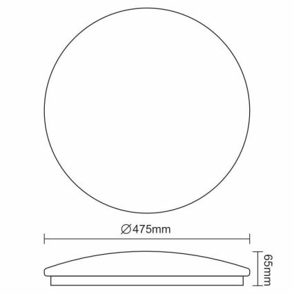 LED-Deckenleuchte OPAL LED/48W/230V 4000K