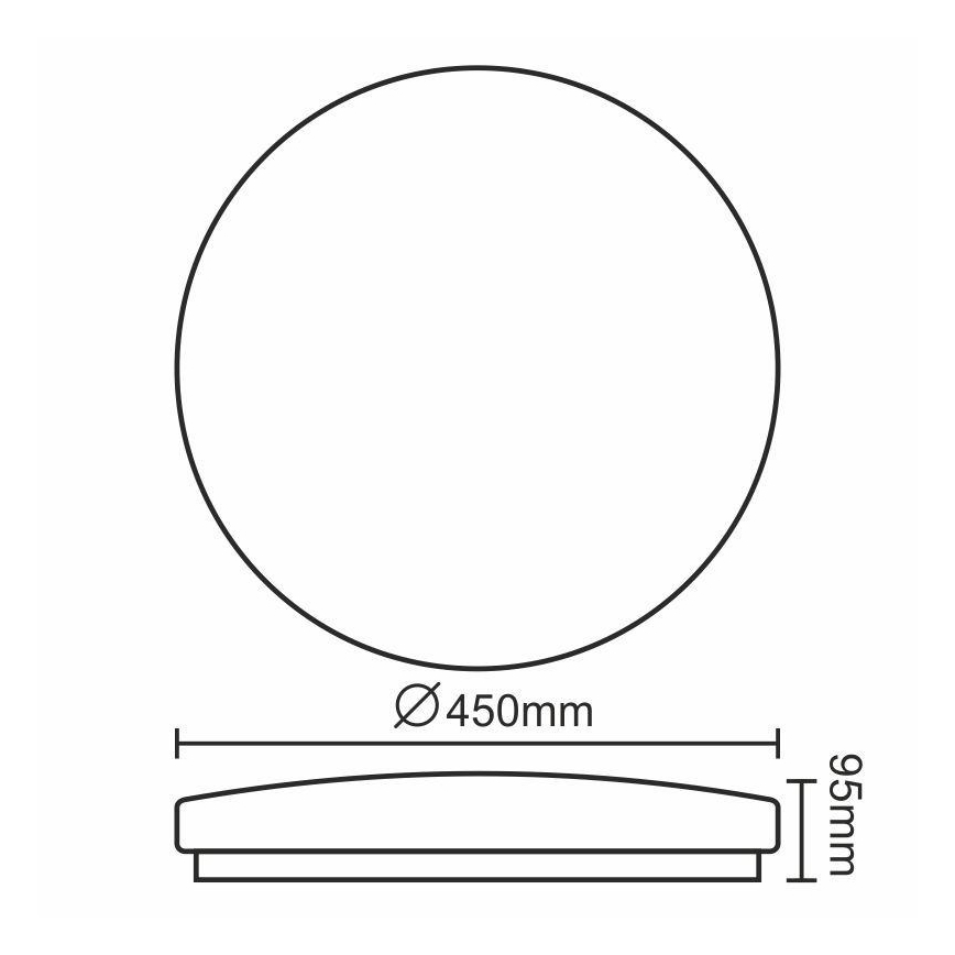 LED-Deckenleuchte OPAL LED/50W/176-264V