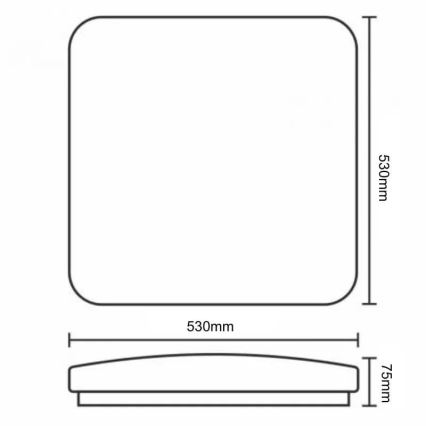 Dimmbare LED-Deckenleuchte OPAL LED/60W/230V 3000-6500K + Fernbedienung