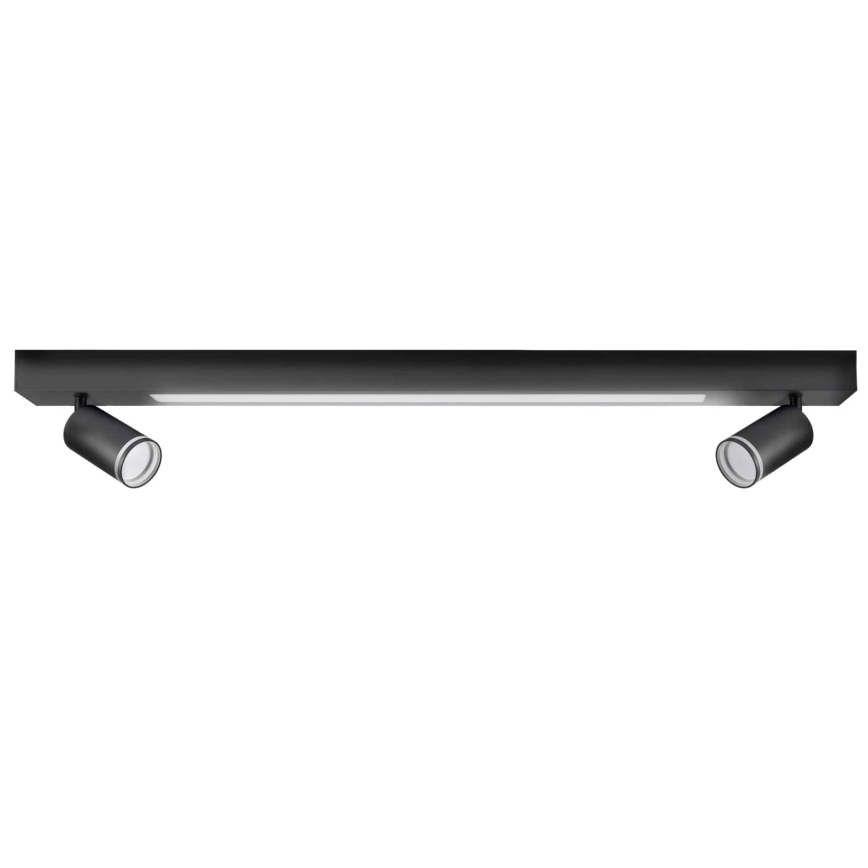 LED-Deckenleuchte PARIS LED/24W/230V + 2xGU10/10W schwarz