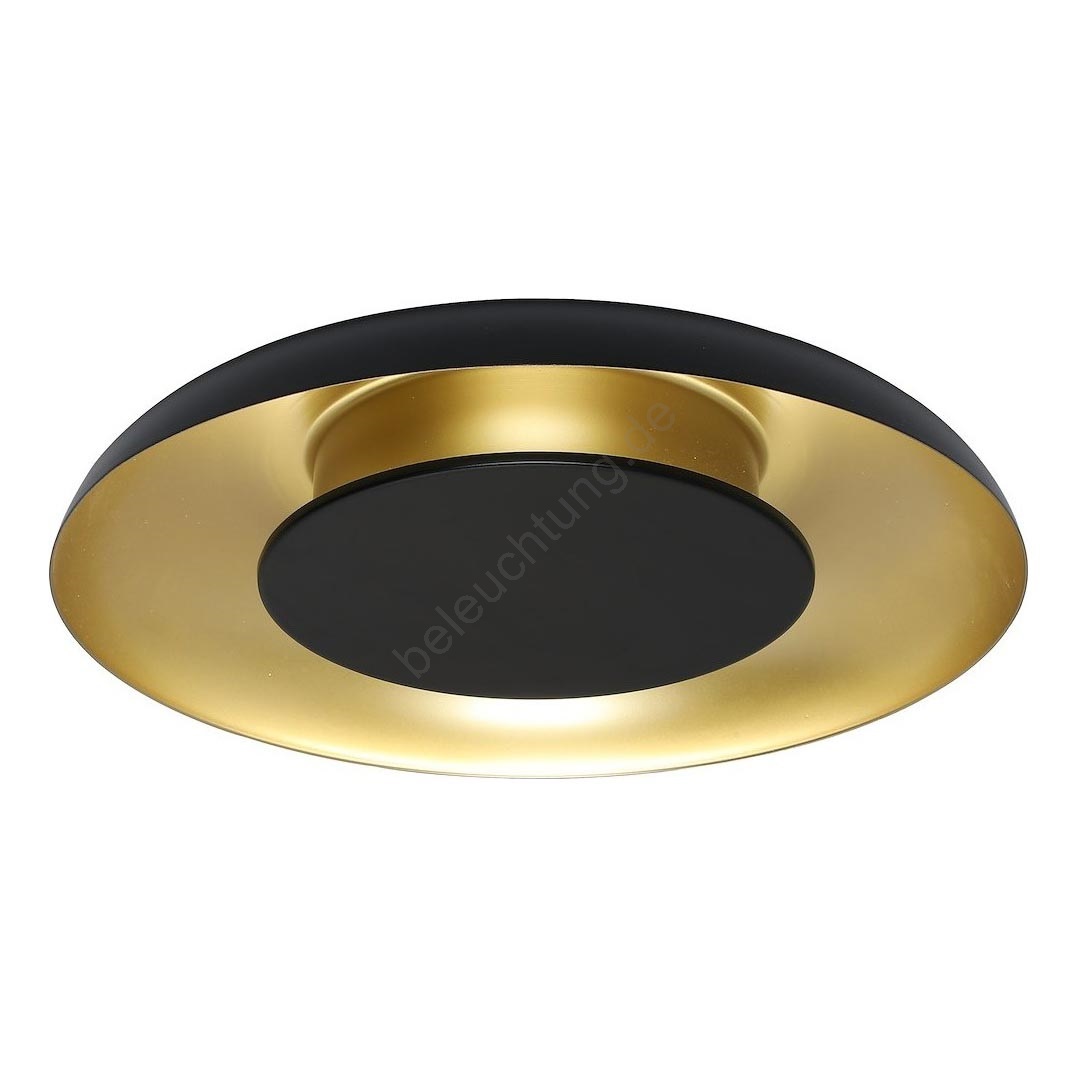LED-Deckenleuchte PIATTINO LED/30W/230V 3000/4000/6000K Ø 40 cm schwarz/gold