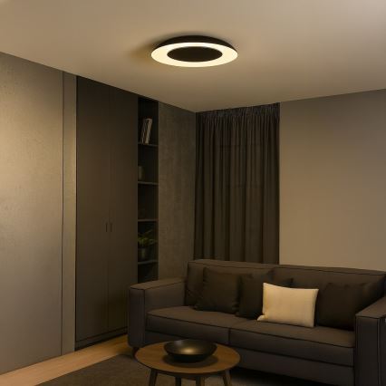 LED-Deckenleuchte PIATTINO LED/30W/230V 3000/4000/6000K Ø 40 cm schwarz