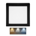 LED-Deckenleuchte RAFA LED/18W/230V 3000/4000/6000K 22x22 cm schwarz
