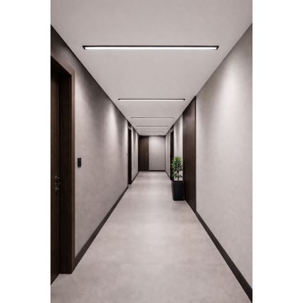 LED-Deckenleuchte REDOM LED/24W/230V 4000K 60 cm schwarz