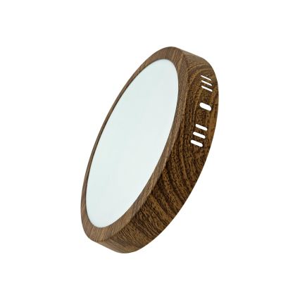 LED-Deckenleuchte RING LED/18W/230V 4200K d 21 cm braun