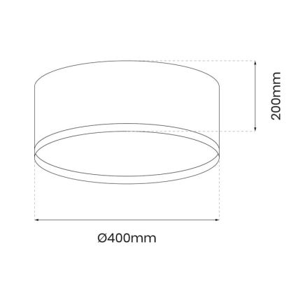 LED-Deckenleuchte RONDO LED/18W/230V grün