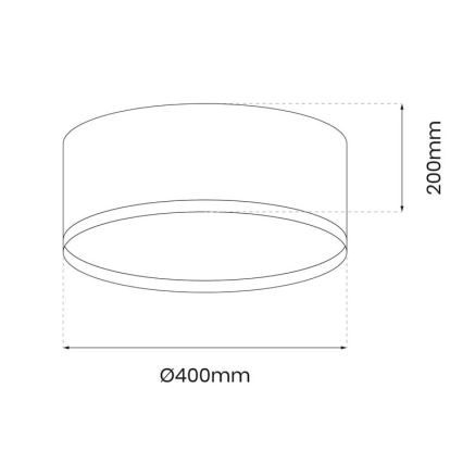 LED-Deckenleuchte RONDO LED/18W/230V schwarz