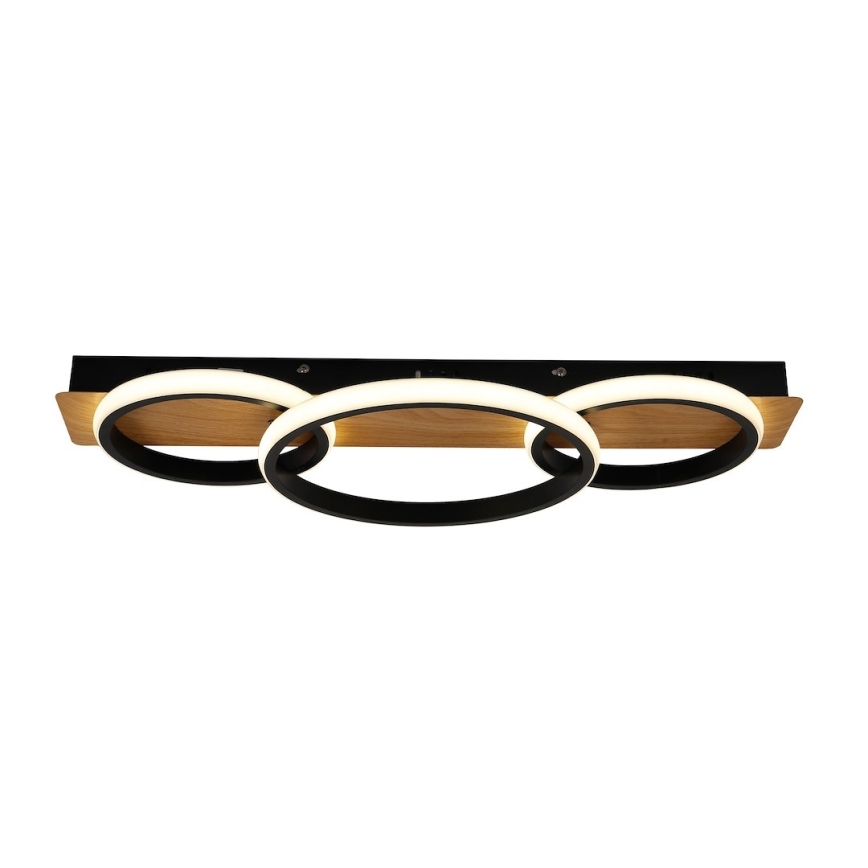 LED Deckenleuchte ROWENA LED/18W/230V schwarz/braun